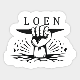 Seize the Anvil - Loen Sticker